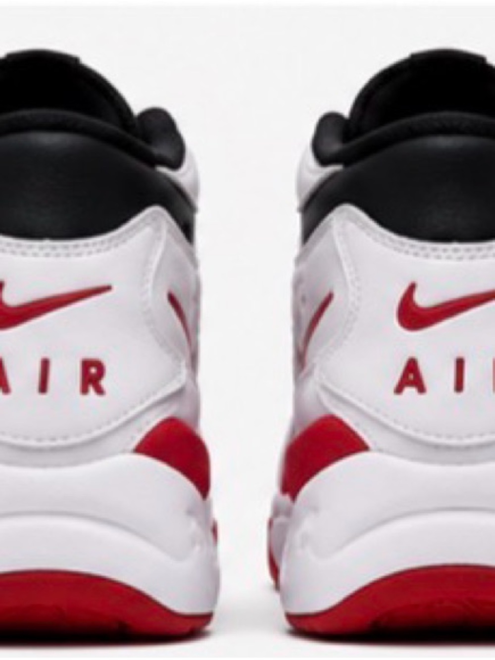 Nike Kids White and Red Air Sneakers